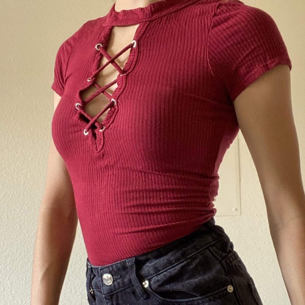 Bodysuit, Burgundy